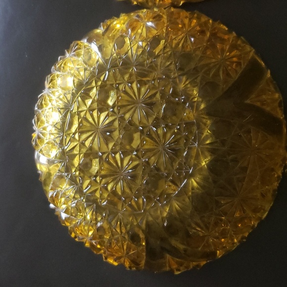 L.G. Wright Daisy and Button Amber Glass - Picture 8 of 12